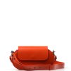 Kožená crossbody kabelka Ophelia oranžová