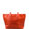 Kožená kabelka Lidia oranžová