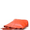 Kožená kabelka Lidia oranžová