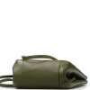 Kožená kabelka Lea olivově zelená