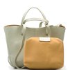 Kožená kabelka Lea světle zelená