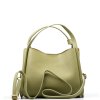 Kožená kabelka Debora světle zelená