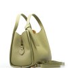 Kožená kabelka Debora světle zelená