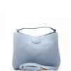 Kožená kabelka Vilma světle modrá