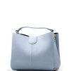Kožená kabelka Vilma světle modrá