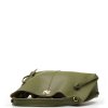Kožená kabelka Flora olivově zelená
