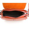 Kožená crossbody kabelka Clio oranžová