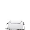 Kožená crossbody kabelka Clio bílá