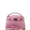 Kožená kabelka Camerona růžová