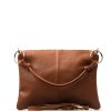 Kožená kabelka Stela koňakově hnědá