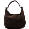 Kožená kabelka Imma tmavě hnědá