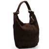 Kožená kabelka Imma tmavě hnědá