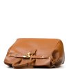 Kožená kabelka Cindra koňakově hnědá
