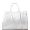 Kožená kabelka Tosca bílá