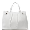 Kožená kabelka Tosca bílá