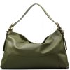 Kožená kabelka Ami olivově zelená
