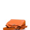 Kožená kabelka Fatin oranžová