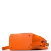 Kožená kabelka Fatin oranžová