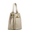 Kožená kabelka Fatin béžová