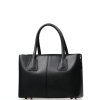 Kožená kabelka Gioia černá