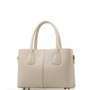 Kožená kabelka Gioia béžová