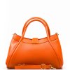Kožená kabelka Sydney oranžová
