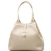 Kožená kabelka Riana béžová