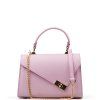 Kožená kabelka Milla růžová
