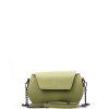 Kožená crossbody kabelka Clio světle zelená