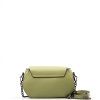 Kožená crossbody kabelka Clio světle zelená