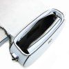 Kožená crossbody kabelka Clio světle modrá