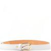 Dámský kožený opasek bílý