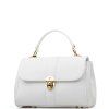 Kožená kabelka Ania bílá