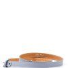 Dámský kožený opasek světle modrý