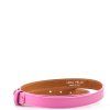 Dámský kožený opasek růžový