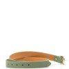 Dámský kožený opasek zelený