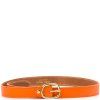 Dámský kožený opasek oranžový