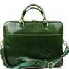 Kožená pracovní taška Onda zelená