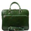 Kožená pracovní taška Onda zelená