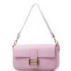 Kožená crossbody kabelka Diana růžová