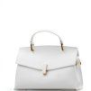 Kožená kabelka Aletta bílá