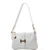 Kožená kabelka Lane bílá