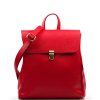Kožený batůžek Zavia červený