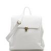 Kožený batůžek Zavia bílý