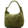 Kožená kabelka Imma olivově zelená