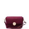Kožená crossbody kabelka Miranda bordó