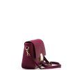 Kožená crossbody kabelka Miranda bordó