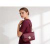 Kožená crossbody kabelka Miranda bordó