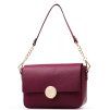 Kožená crossbody kabelka Miranda bordó