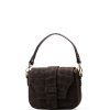 Kožená crossbody kabelka Nilla tmavě hnědá